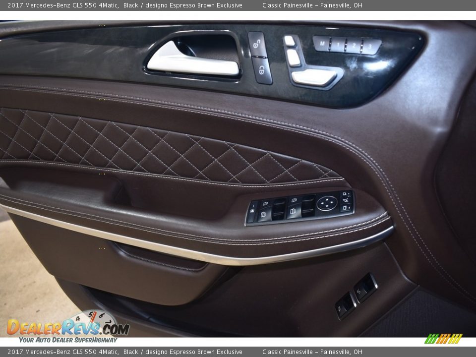 2017 Mercedes-Benz GLS 550 4Matic Black / designo Espresso Brown Exclusive Photo #11
