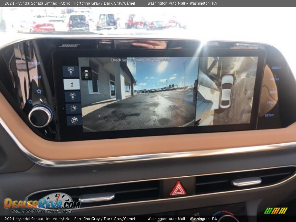 2021 Hyundai Sonata Limited Hybrid Portofino Gray / Dark Gray/Camel Photo #7