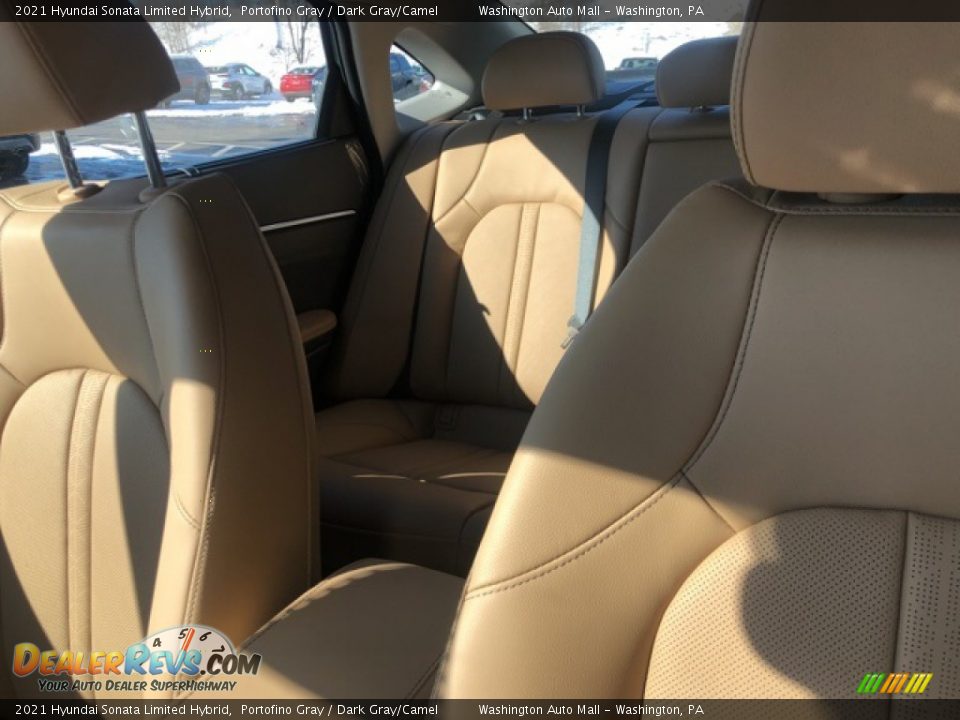 2021 Hyundai Sonata Limited Hybrid Portofino Gray / Dark Gray/Camel Photo #17