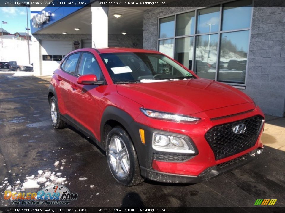 2021 Hyundai Kona SE AWD Pulse Red / Black Photo #1