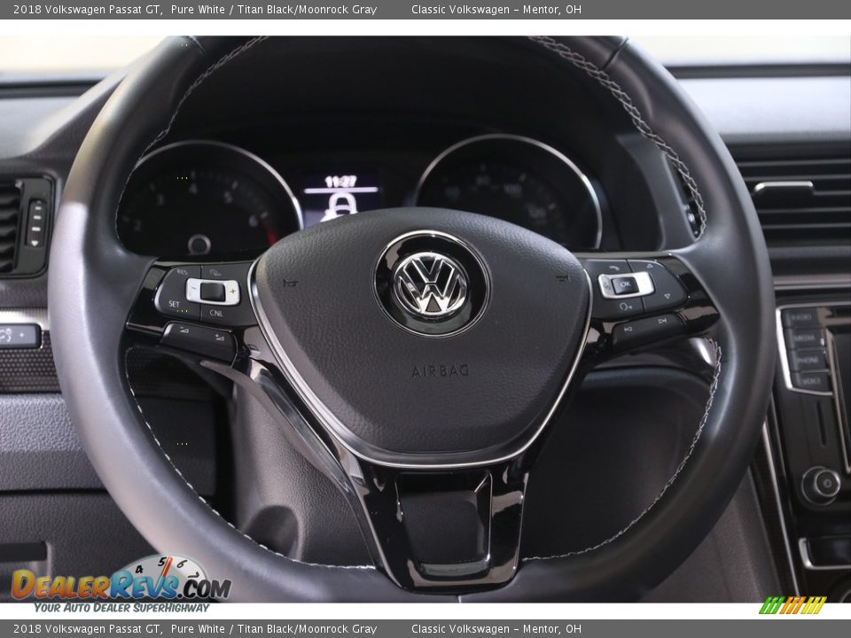 2018 Volkswagen Passat GT Pure White / Titan Black/Moonrock Gray Photo #7