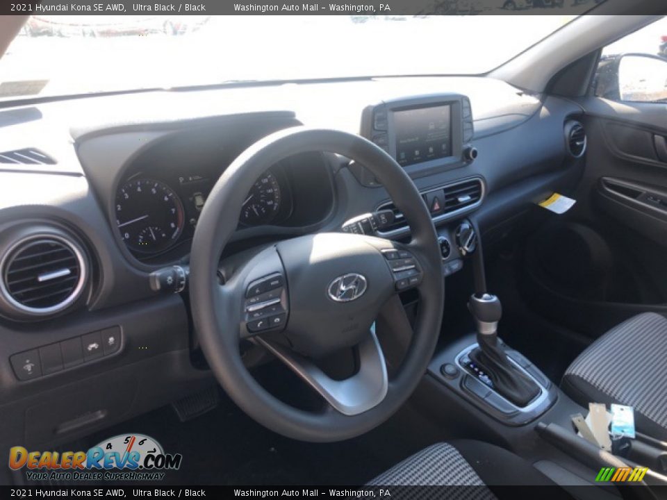 2021 Hyundai Kona SE AWD Ultra Black / Black Photo #4