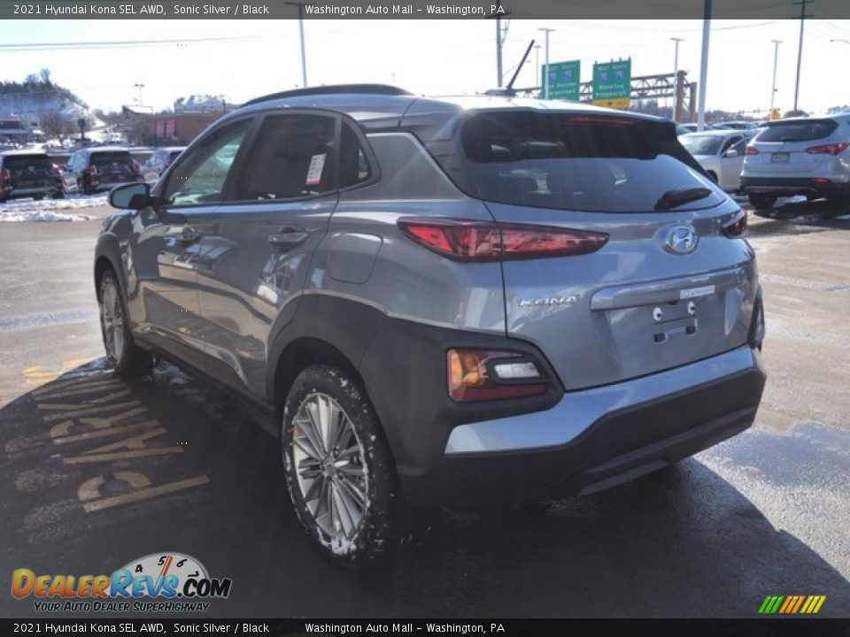 2021 Hyundai Kona SEL AWD Sonic Silver / Black Photo #3