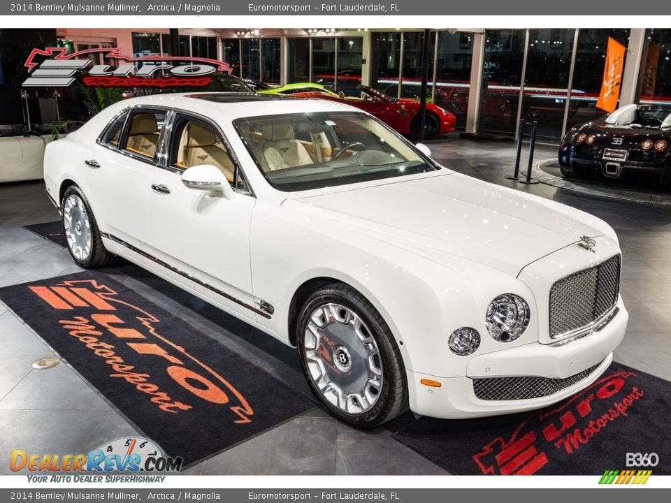 2014 Bentley Mulsanne Mulliner Arctica / Magnolia Photo #1
