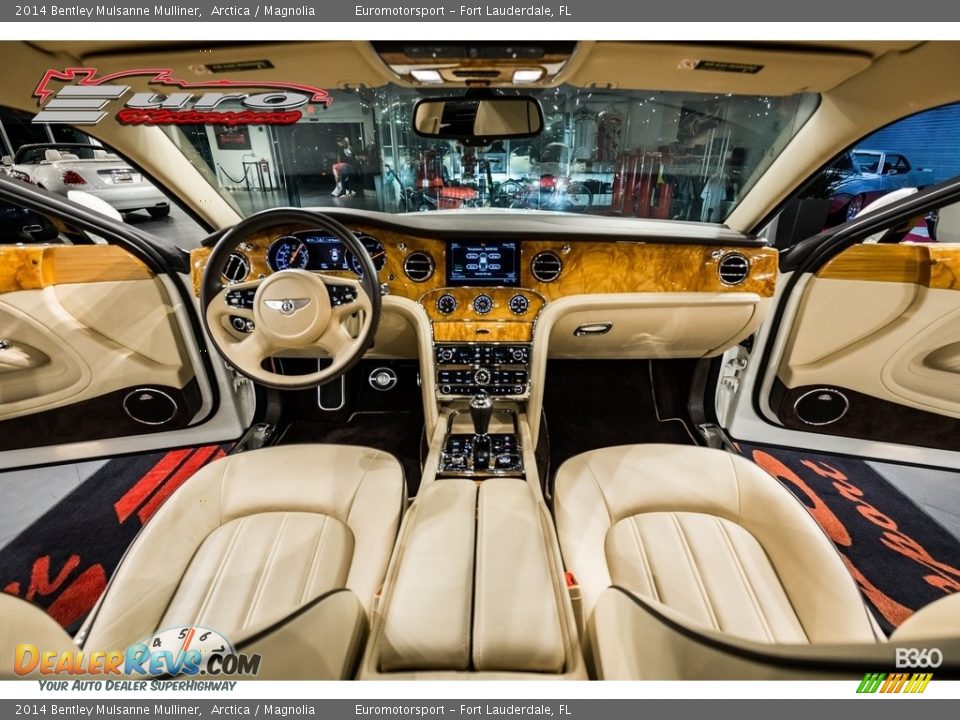 2014 Bentley Mulsanne Mulliner Arctica / Magnolia Photo #2