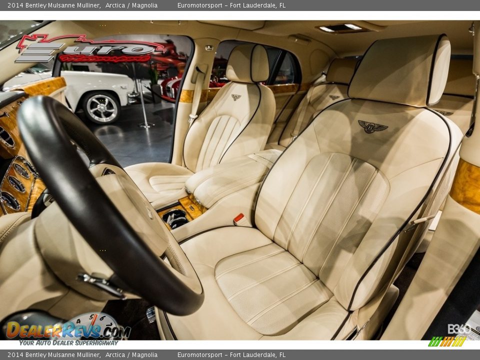 2014 Bentley Mulsanne Mulliner Arctica / Magnolia Photo #5
