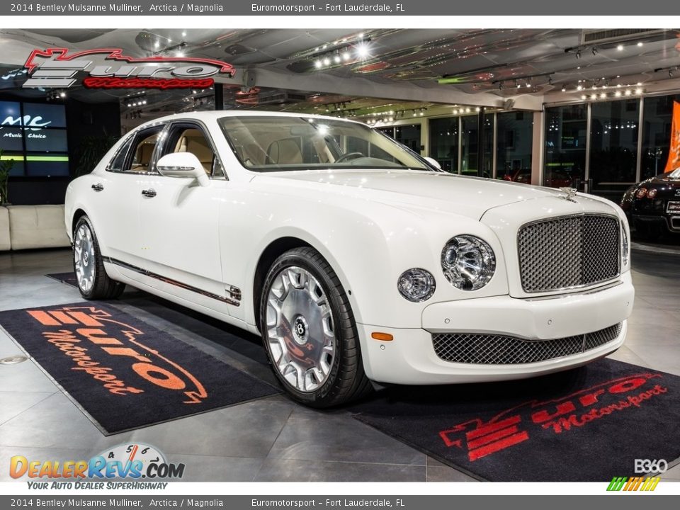 2014 Bentley Mulsanne Mulliner Arctica / Magnolia Photo #8