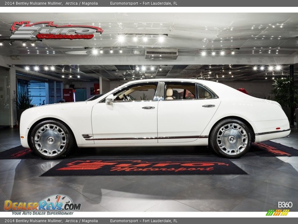 2014 Bentley Mulsanne Mulliner Arctica / Magnolia Photo #9