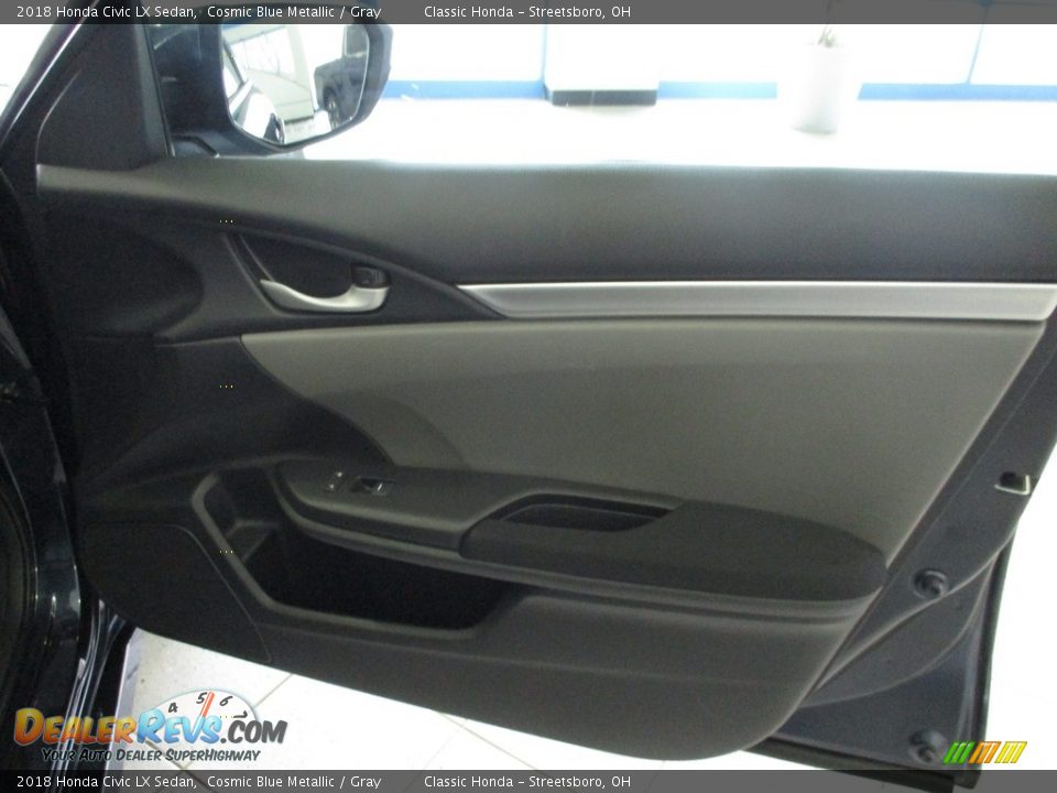 2018 Honda Civic LX Sedan Cosmic Blue Metallic / Gray Photo #14