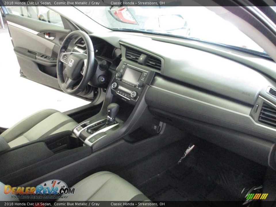 2018 Honda Civic LX Sedan Cosmic Blue Metallic / Gray Photo #15