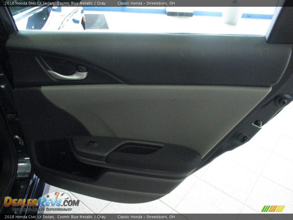 2018 Honda Civic LX Sedan Cosmic Blue Metallic / Gray Photo #17