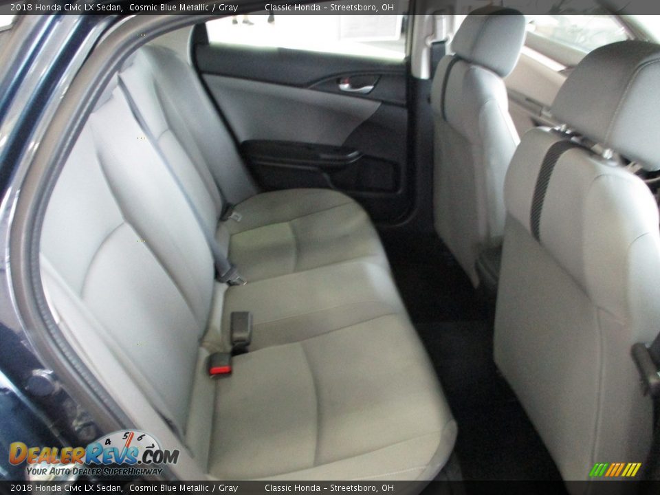 2018 Honda Civic LX Sedan Cosmic Blue Metallic / Gray Photo #19