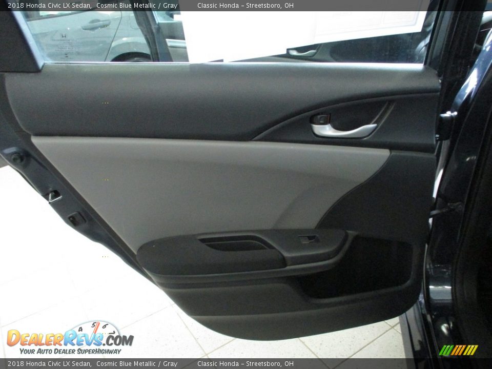2018 Honda Civic LX Sedan Cosmic Blue Metallic / Gray Photo #22