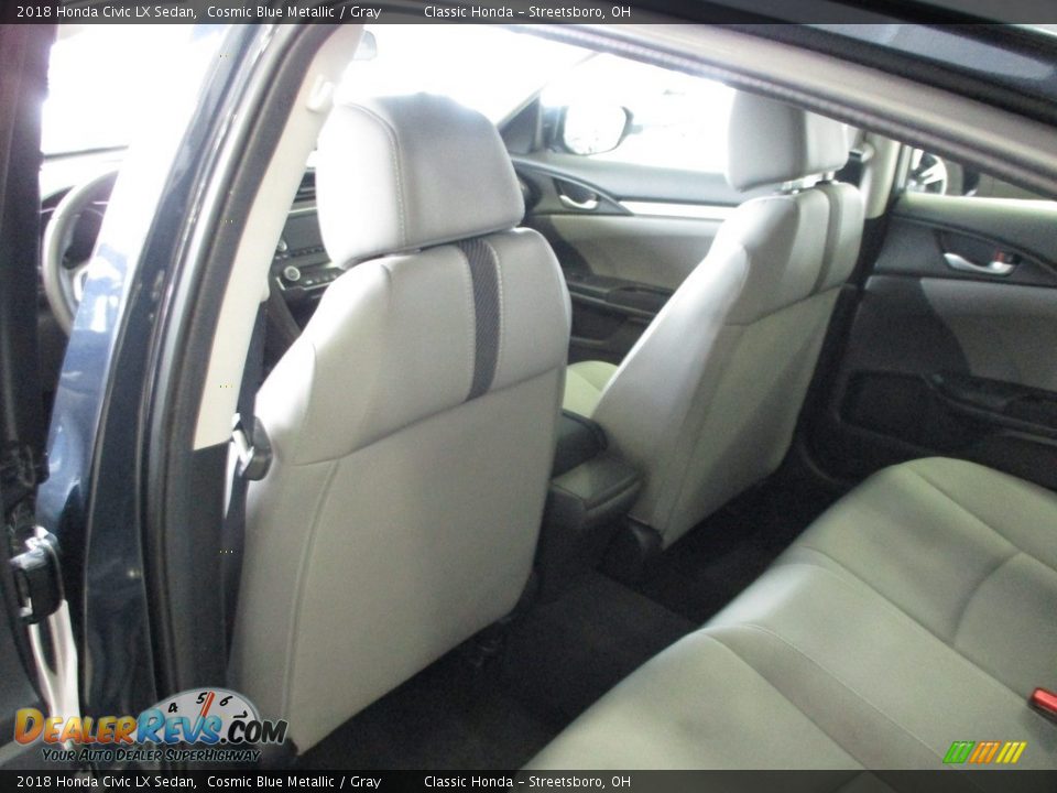 2018 Honda Civic LX Sedan Cosmic Blue Metallic / Gray Photo #23