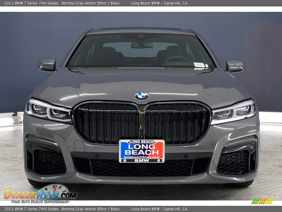 2021 BMW 7 Series 740i Sedan Bernina Gray Amber Effect / Black Photo #2