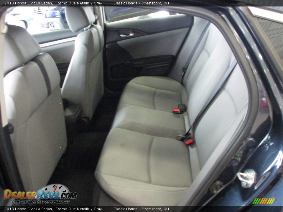 2018 Honda Civic LX Sedan Cosmic Blue Metallic / Gray Photo #24