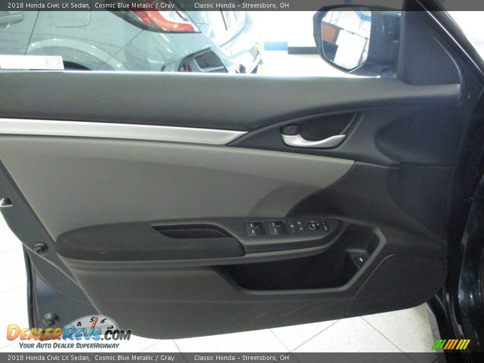 2018 Honda Civic LX Sedan Cosmic Blue Metallic / Gray Photo #25