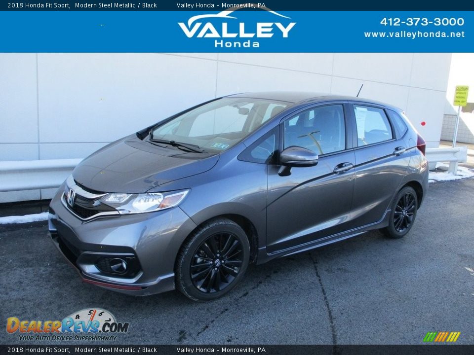 2018 Honda Fit Sport Modern Steel Metallic / Black Photo #1