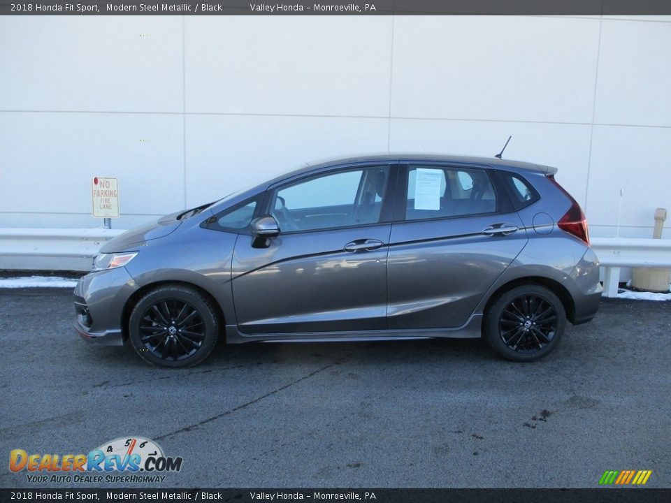 2018 Honda Fit Sport Modern Steel Metallic / Black Photo #2