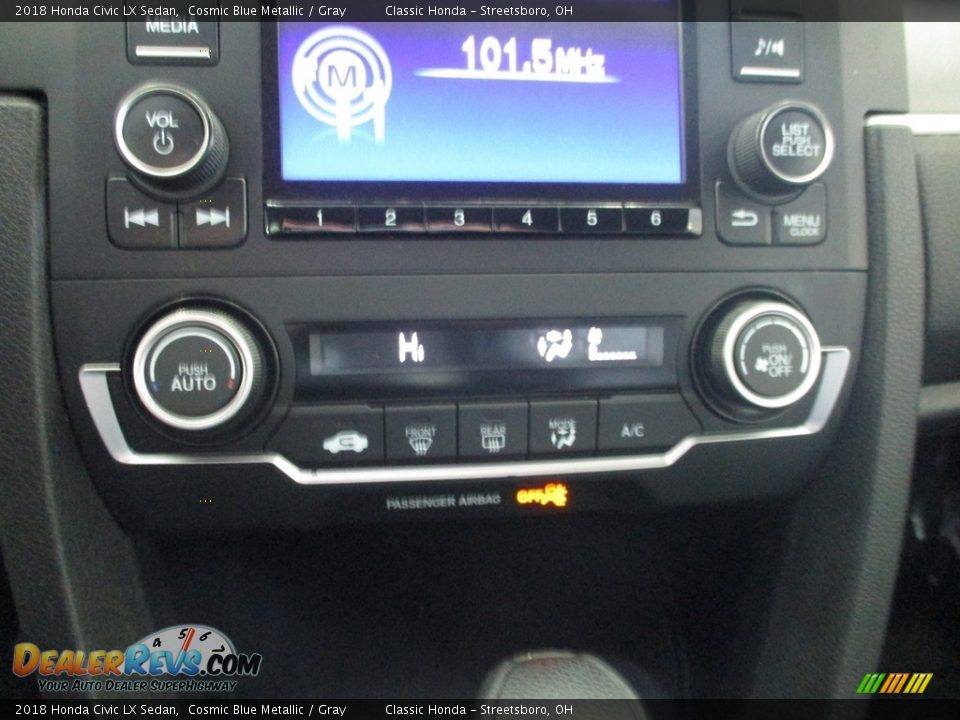 2018 Honda Civic LX Sedan Cosmic Blue Metallic / Gray Photo #33