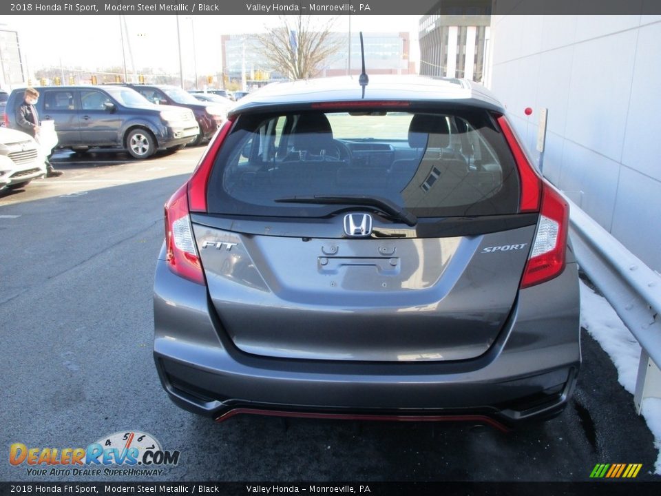 2018 Honda Fit Sport Modern Steel Metallic / Black Photo #4