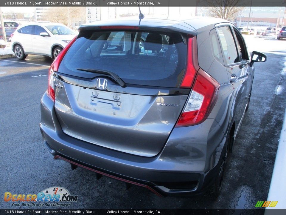 2018 Honda Fit Sport Modern Steel Metallic / Black Photo #5