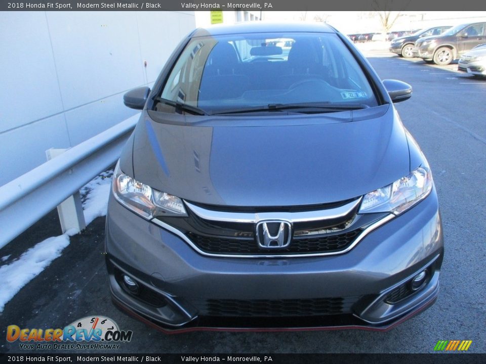 2018 Honda Fit Sport Modern Steel Metallic / Black Photo #9