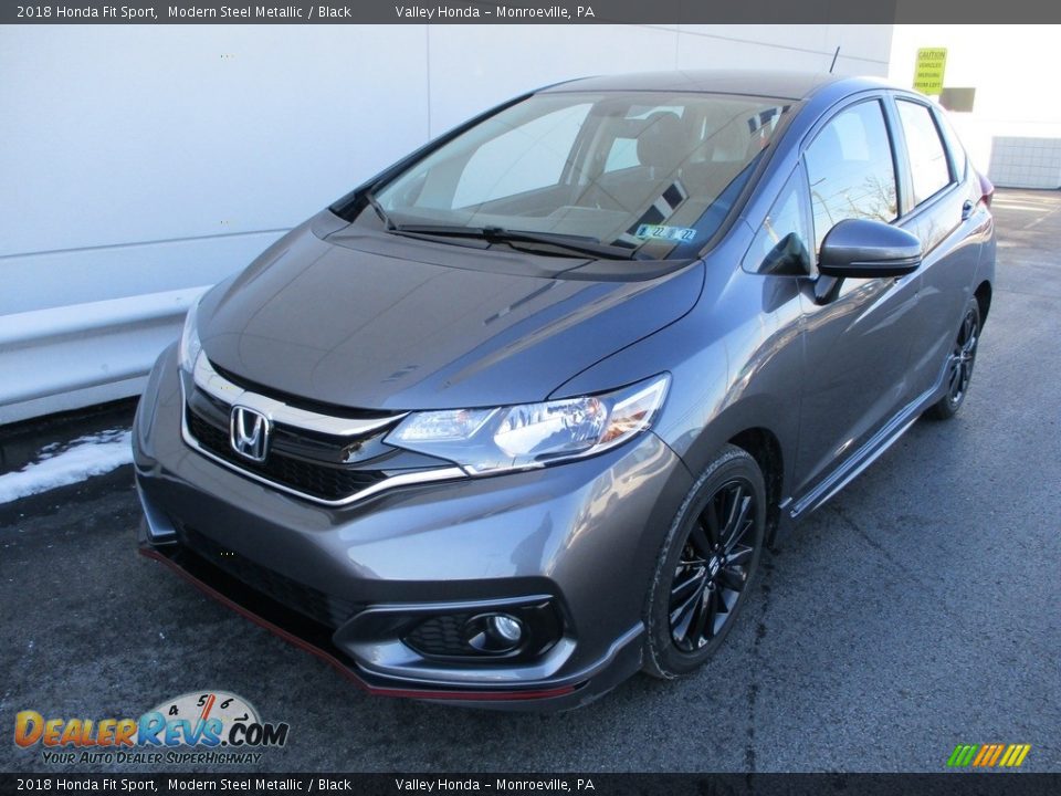 2018 Honda Fit Sport Modern Steel Metallic / Black Photo #10