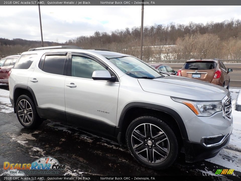 2018 GMC Acadia SLT AWD Quicksilver Metallic / Jet Black Photo #4