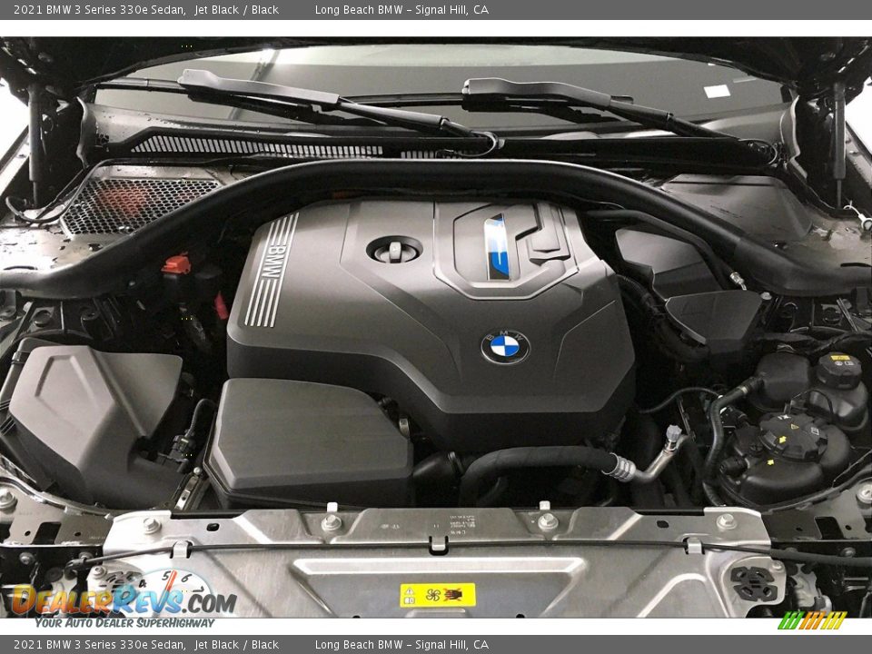 2021 BMW 3 Series 330e Sedan Jet Black / Black Photo #10