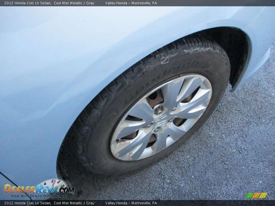 2012 Honda Civic LX Sedan Cool Mist Metallic / Gray Photo #6