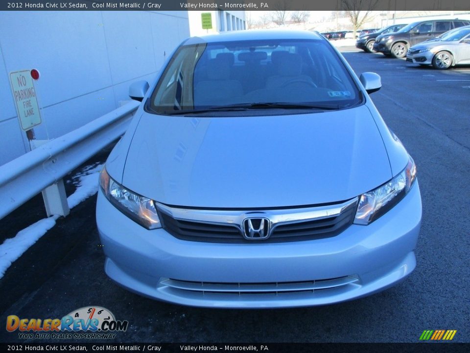 2012 Honda Civic LX Sedan Cool Mist Metallic / Gray Photo #8