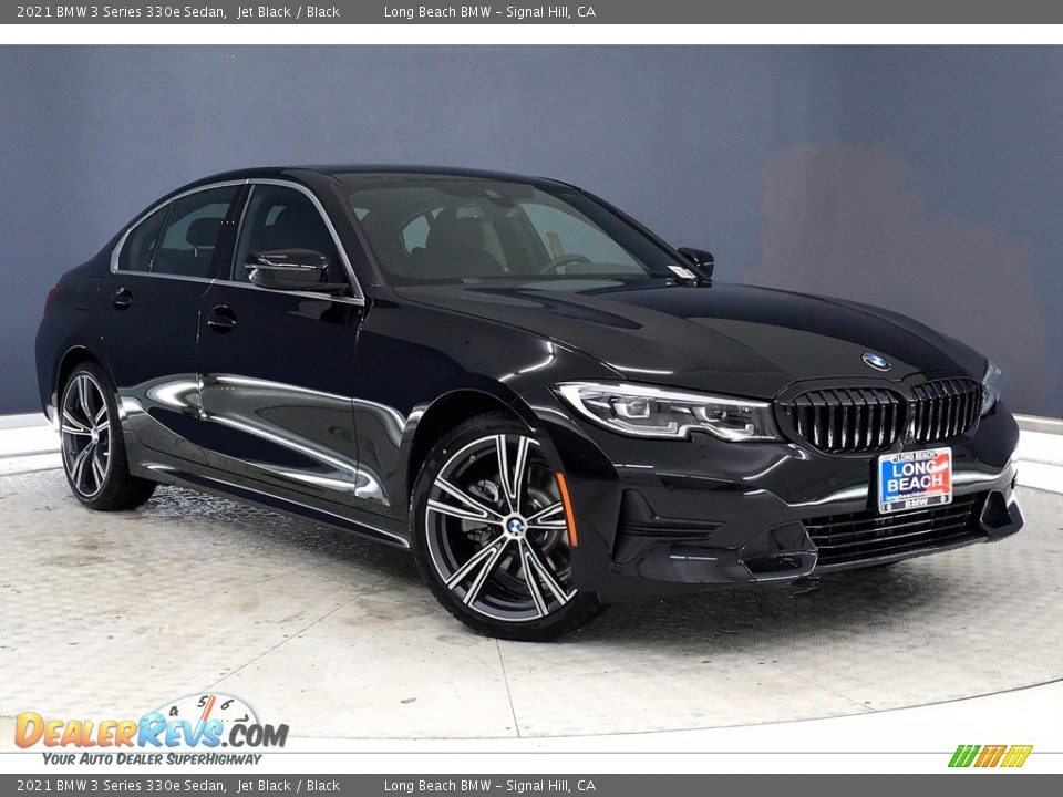 2021 BMW 3 Series 330e Sedan Jet Black / Black Photo #17