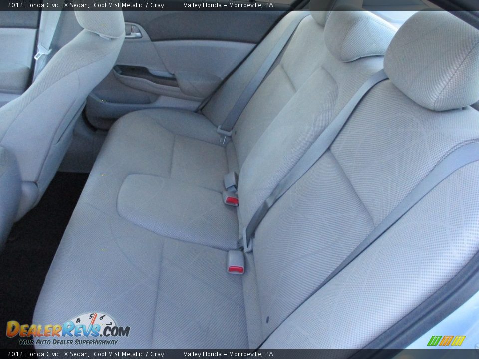 2012 Honda Civic LX Sedan Cool Mist Metallic / Gray Photo #12