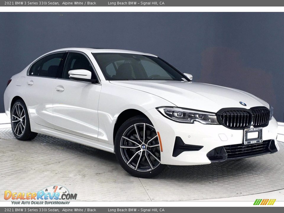 2021 BMW 3 Series 330i Sedan Alpine White / Black Photo #1