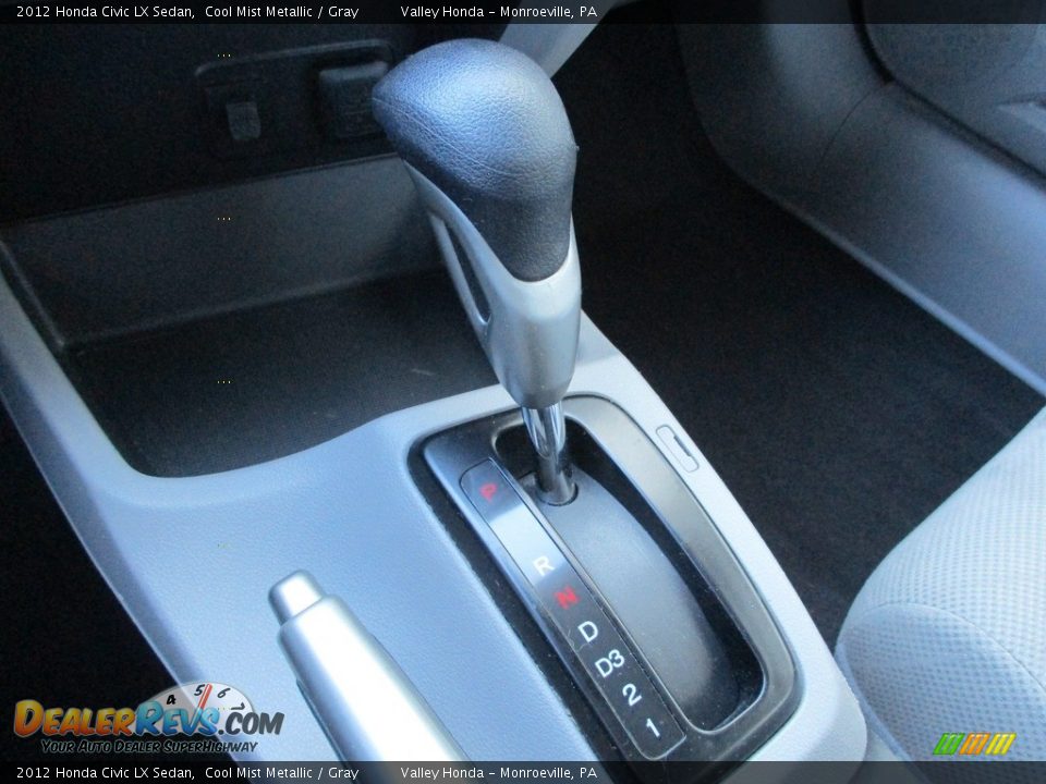 2012 Honda Civic LX Sedan Cool Mist Metallic / Gray Photo #15