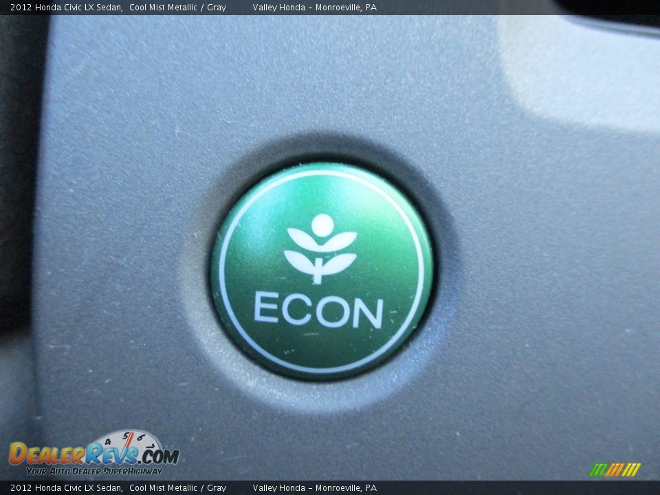 2012 Honda Civic LX Sedan Cool Mist Metallic / Gray Photo #18