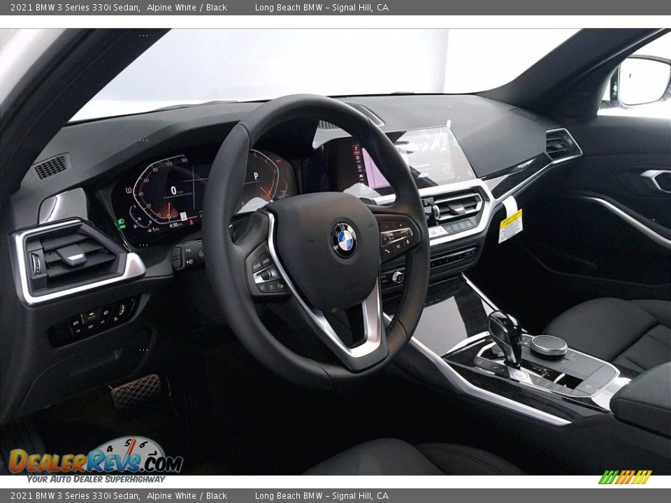 2021 BMW 3 Series 330i Sedan Alpine White / Black Photo #7