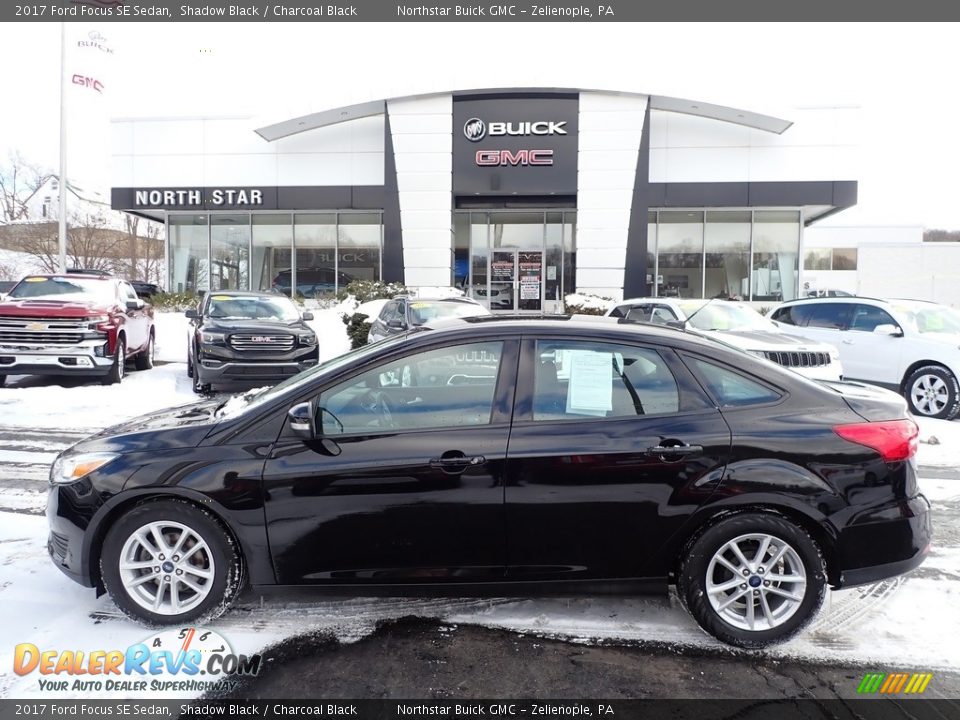 2017 Ford Focus SE Sedan Shadow Black / Charcoal Black Photo #13