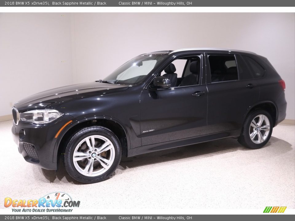 2018 BMW X5 xDrive35i Black Sapphire Metallic / Black Photo #3