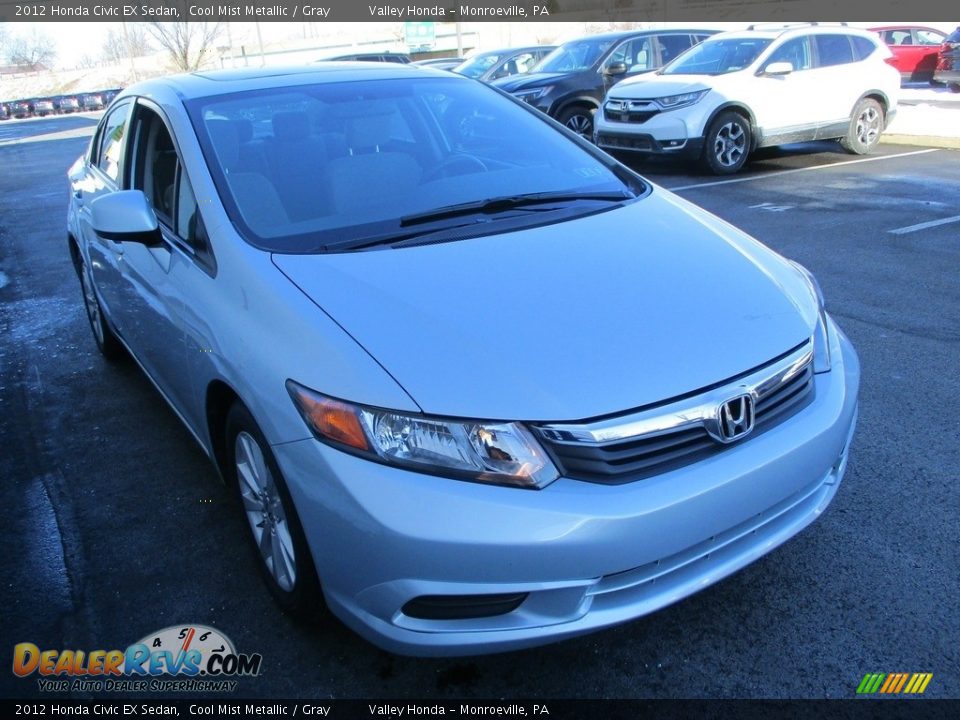 2012 Honda Civic EX Sedan Cool Mist Metallic / Gray Photo #7