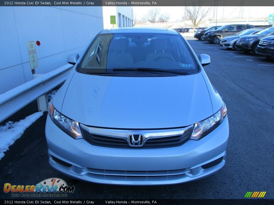 2012 Honda Civic EX Sedan Cool Mist Metallic / Gray Photo #8