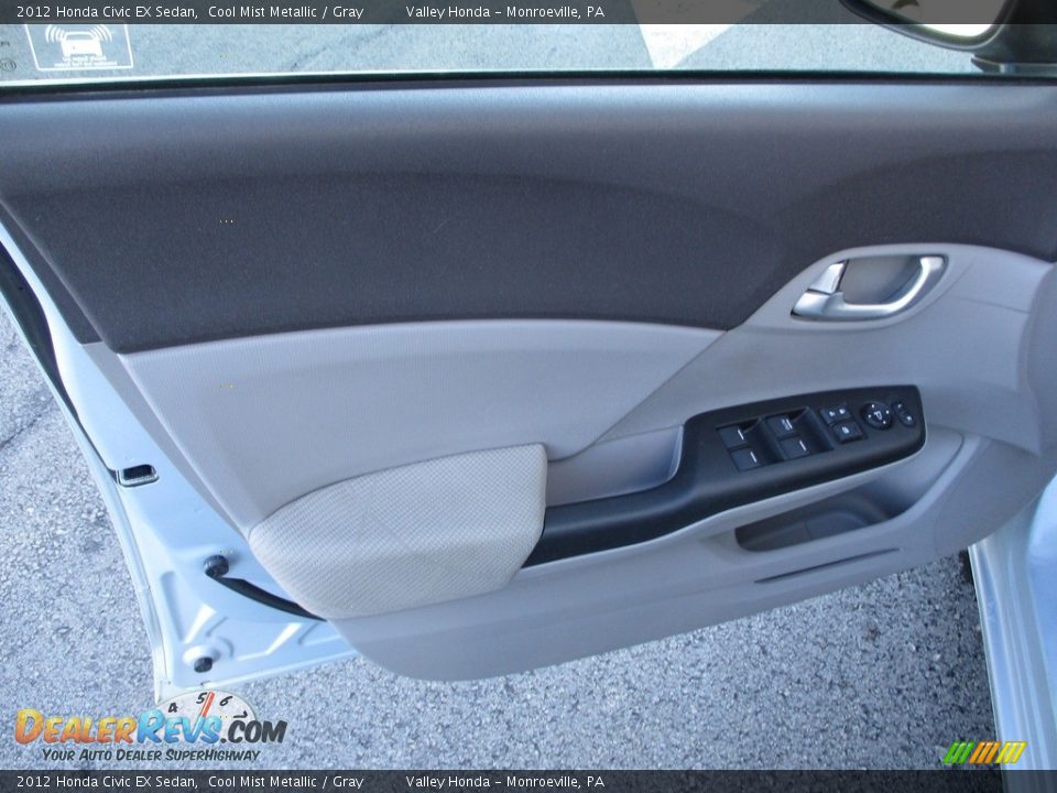 2012 Honda Civic EX Sedan Cool Mist Metallic / Gray Photo #10
