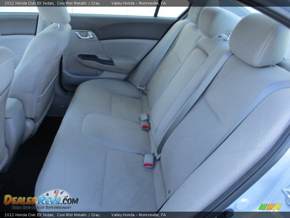 2012 Honda Civic EX Sedan Cool Mist Metallic / Gray Photo #13