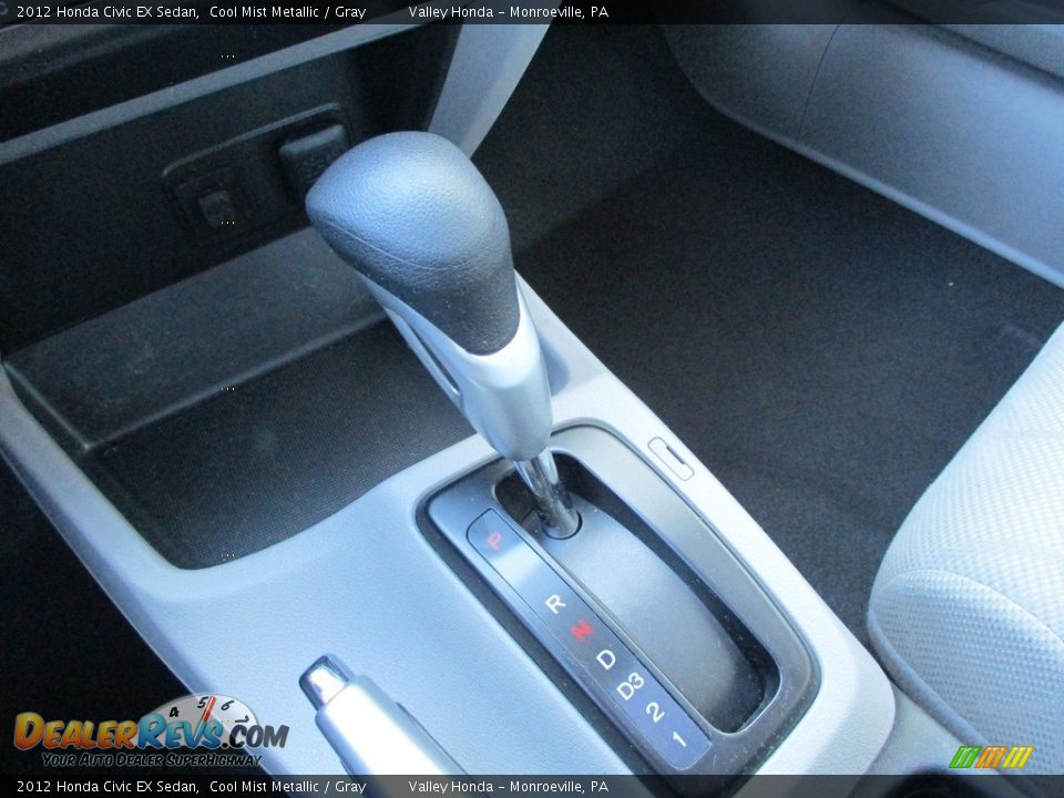 2012 Honda Civic EX Sedan Cool Mist Metallic / Gray Photo #15