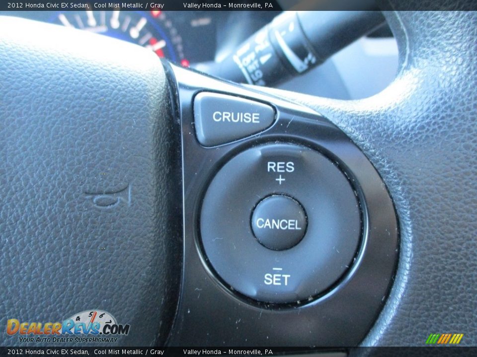 2012 Honda Civic EX Sedan Cool Mist Metallic / Gray Photo #17