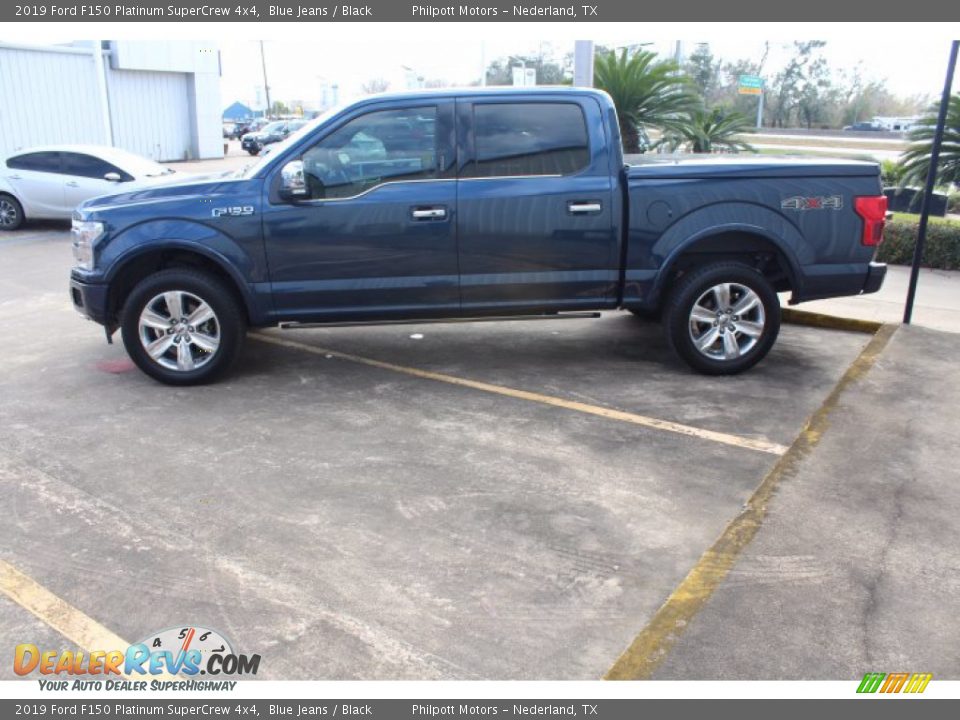 2019 Ford F150 Platinum SuperCrew 4x4 Blue Jeans / Black Photo #6