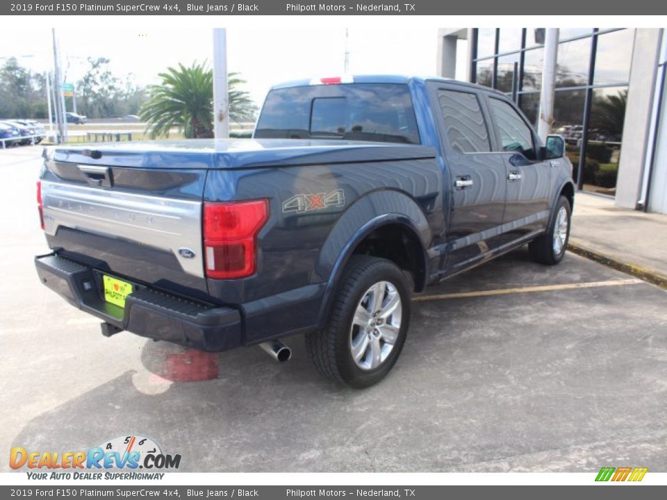 2019 Ford F150 Platinum SuperCrew 4x4 Blue Jeans / Black Photo #9