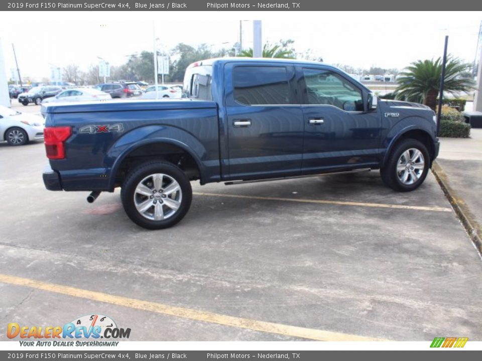 2019 Ford F150 Platinum SuperCrew 4x4 Blue Jeans / Black Photo #10