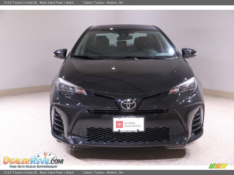 2018 Toyota Corolla SE Black Sand Pearl / Black Photo #2